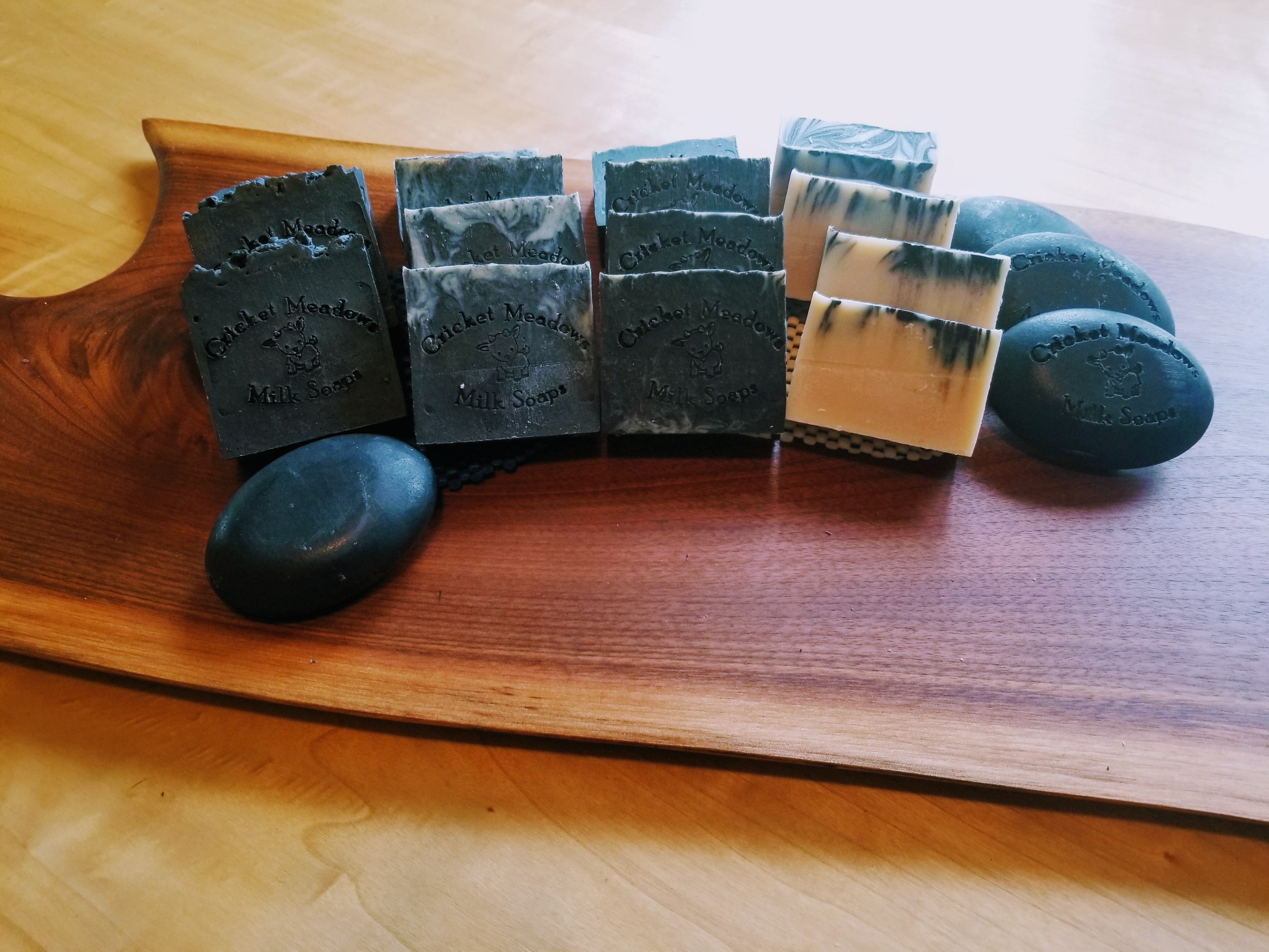 Cricket Meadows charcoal soaps